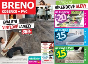 akční leták Breno koberce 1.3.2020-31.3.2020