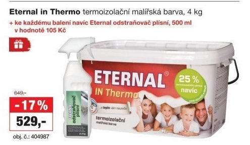 Termoizolační malířská barva IN Thermo Eternal