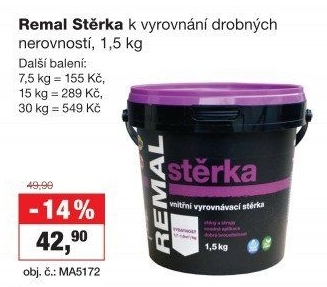 Vyrovnávací stěrka Remal