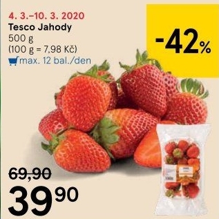 Jahody Tesco