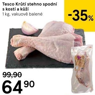 Krůtí stehna Tesco