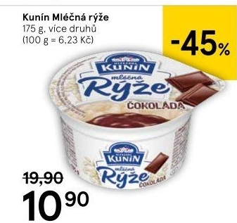 Mléčná rýže Kunín
