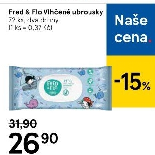 Vlhčené ubrousky Fred&amp