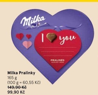 Bonboniéra Pralinky Milka
