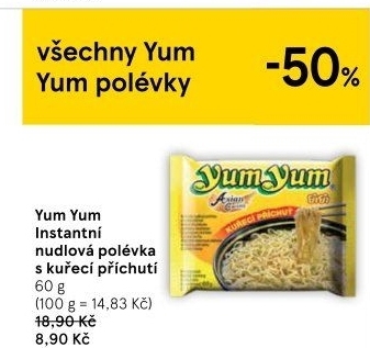 Instantní polévka YumYum