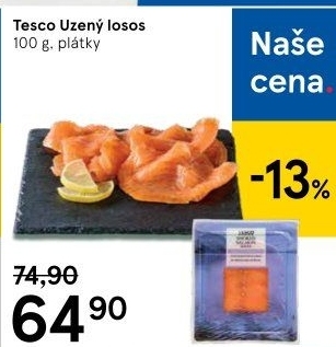 Losos uzený Tesco