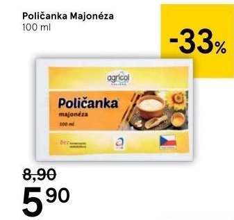 Majonéza Poličanka Agricol