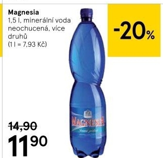 Přírodní voda Magnesia