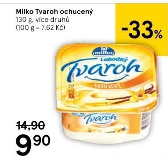 Tvaroh ochucený Milko