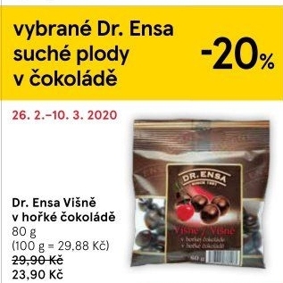 Višně v čokoládě Dr. Ensa