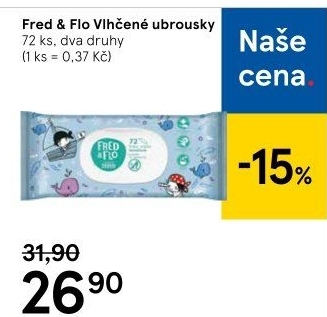Vlhčené ubrousky Fred&amp