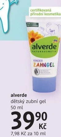 Gel na zuby dětský Alverde