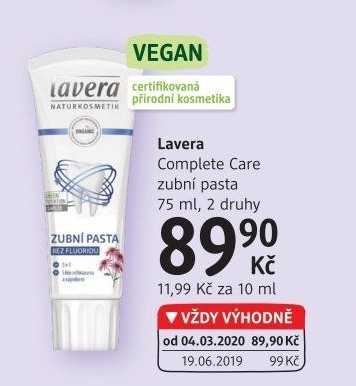Pasta na zuby Complete Care Lavera