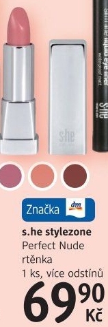 Rtěnka Perfect nude s.he stylezone