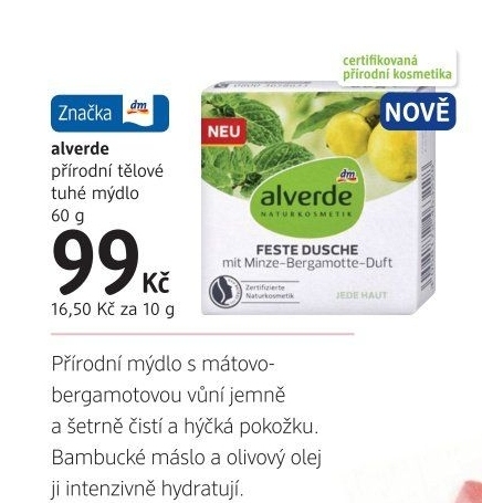 Tuhé mýdlo Alverde