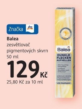 Zesvětlovač pigmentových skvrn Balea