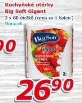 Kuchyňské utěrky 2vrstvé Gigant Big Soft