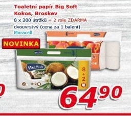 Toaletní papír 2vrstvý Big Soft