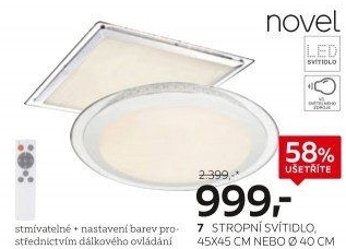 LED stropní svítidlo Novel
