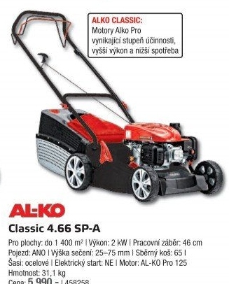 Benzínová sekačka AL-KO Classic 4,66 SPA