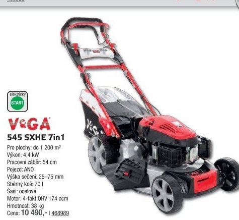 Benzínová sekačka VeGA 545SXHE
