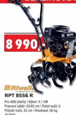Benzínový kultivátor Riwall RPT 8556 R