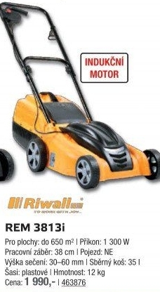 Elektrická sekačka Riwall REM 3813i