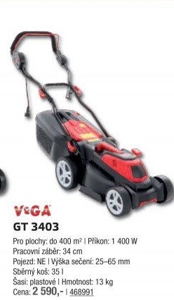 Elektrická sekačka VeGA GT3403