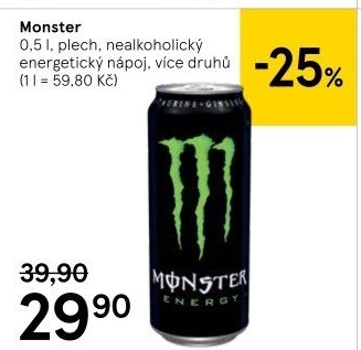 Energetický nápoj Monster Energy