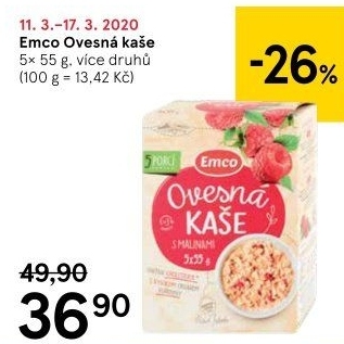 Kaše ovesná Emco