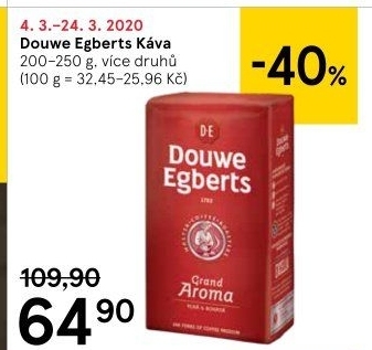 Kávy Douwe Egberts