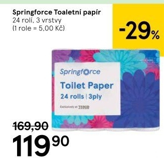 Toaletní papír 3vrstvý Springforce