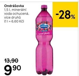 Voda ochucená Ondrášovka
