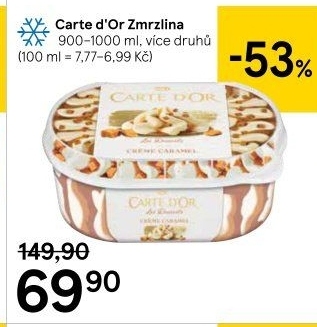 Zmrzlina ve vaničce Carte D'