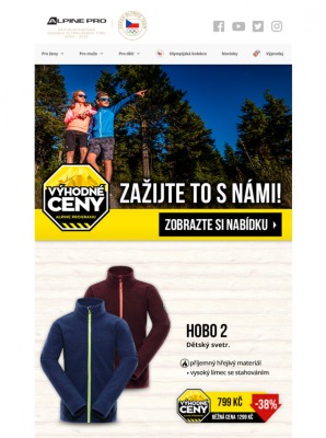 akční leták ALPINE PRO 10.3.2020-31.3.2020