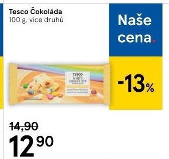 Čokoláda Tesco