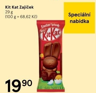 Čokoládový zajíc Kit Kat