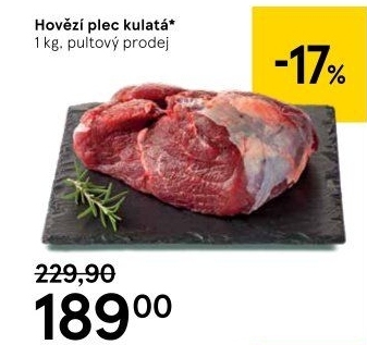 Hovězí plec kulatá - falešná svíčková