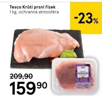 Krůtí prsní řízky Tesco