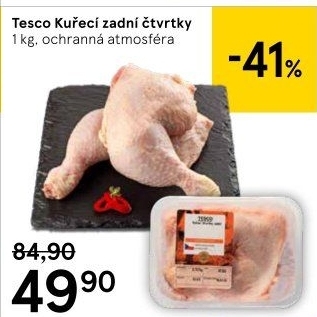 Kuřecí čtvrtky Tesco