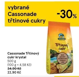 Třtinový cukr Cassonade