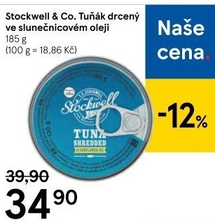 Tuňák drcený v oleji Stockwell &amp
