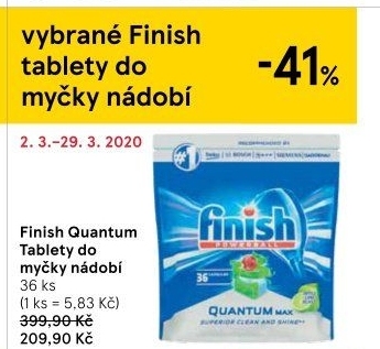 Tablety do myčky Quantum Finish