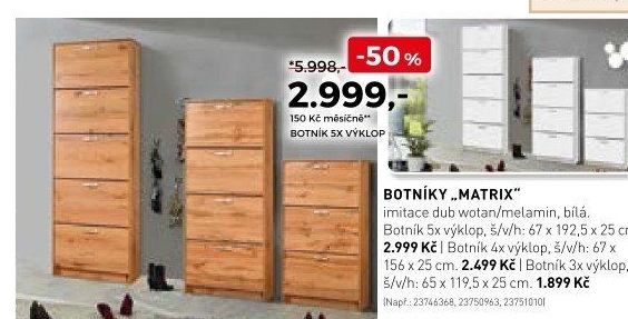 Botníky Matrix