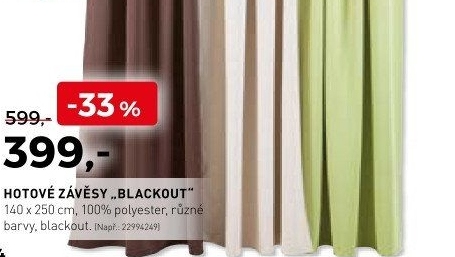 Hotové závěsy Blackout