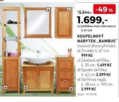 Koupelnový nábytek Bambus
