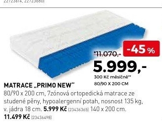 Matrace Primo new