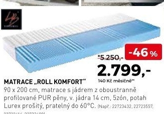 Matrace rollkomfort