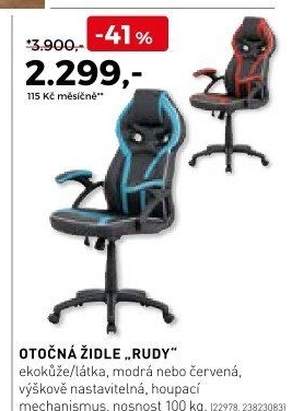 Otočná židle Rudy