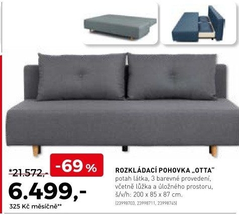 Rozkládací pohovka Otta